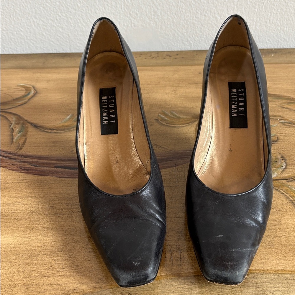 Stuart Weitzman Classic Black Pumps